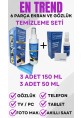 3 Adet 150 ML +3 Adet 50 ML Tv Ekran Ve Gözlük Temizleme Seti