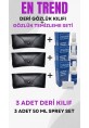 3 Adet Deri Gözlük Kılıfı + 3 Adet 50 ML Gözlük Temizleme Sprey Set
