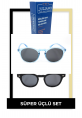 2'li Juliano Güneş Gözlüğü Seti + Gözlük Temizleme  Solusyonu