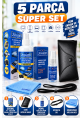 5 Parça: 250ML TV-Telefon Sprey+Deri Kılıf+30ML Gözlük Sprey+Sporcu İpi+ Mic. Gözlük Bez