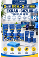 3 Adet 250 ML + 2 Adet 50 ML Ekran - Gözlük Temizlik Seti -  Laptop, Tablet, Bilgisayar, Gözlük, Led, Ekran, Televizyon, Cep Telefonu, Kamera