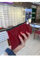 Kırmızı Özel Tasarım Fermuarlı Gözlük Kılıfı - Çanta