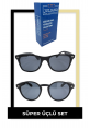 2'li POLARİZE POLO EXCHANGE Güneş Gözlüğü Seti + Gözlük Temizleme Solusyonu