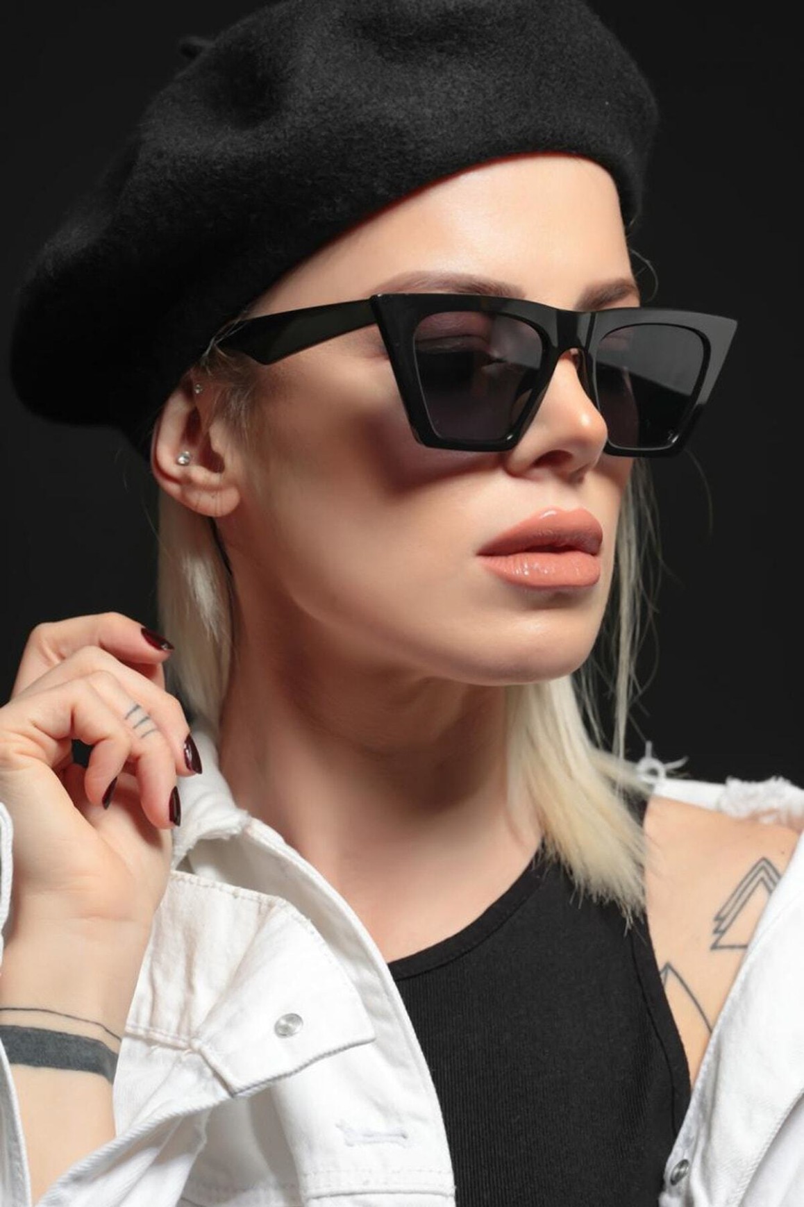 siyah cat eye kad n g ne g zl siyah cat eye kad n g ne g zl